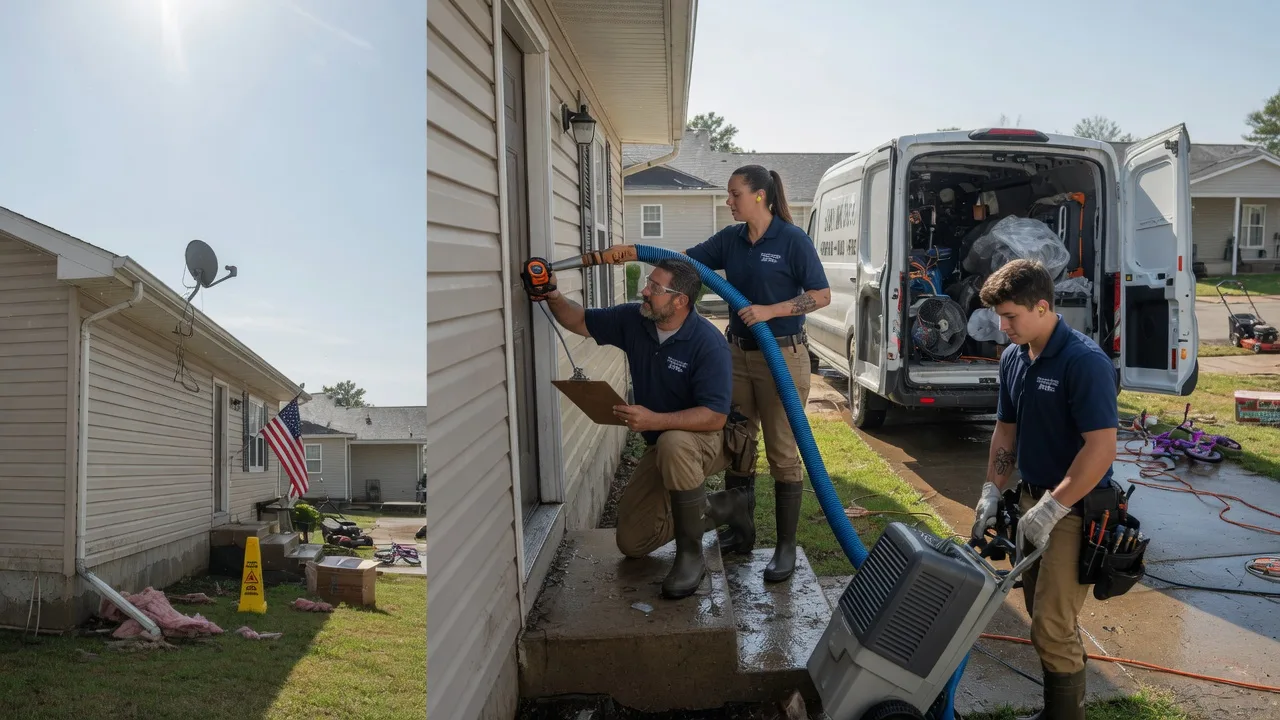 Ceiling Water Damage Restoration in Dublin, IN near me